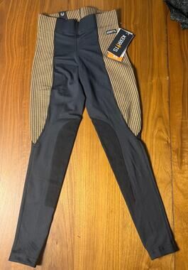 NWT Kerrits Performance Tight Flow Rise Knee Patch Breeches XS Amberth